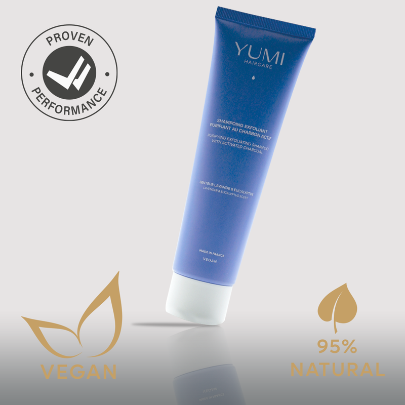 Shampoing exfoliant purifiant au charbon actif - 150 ml