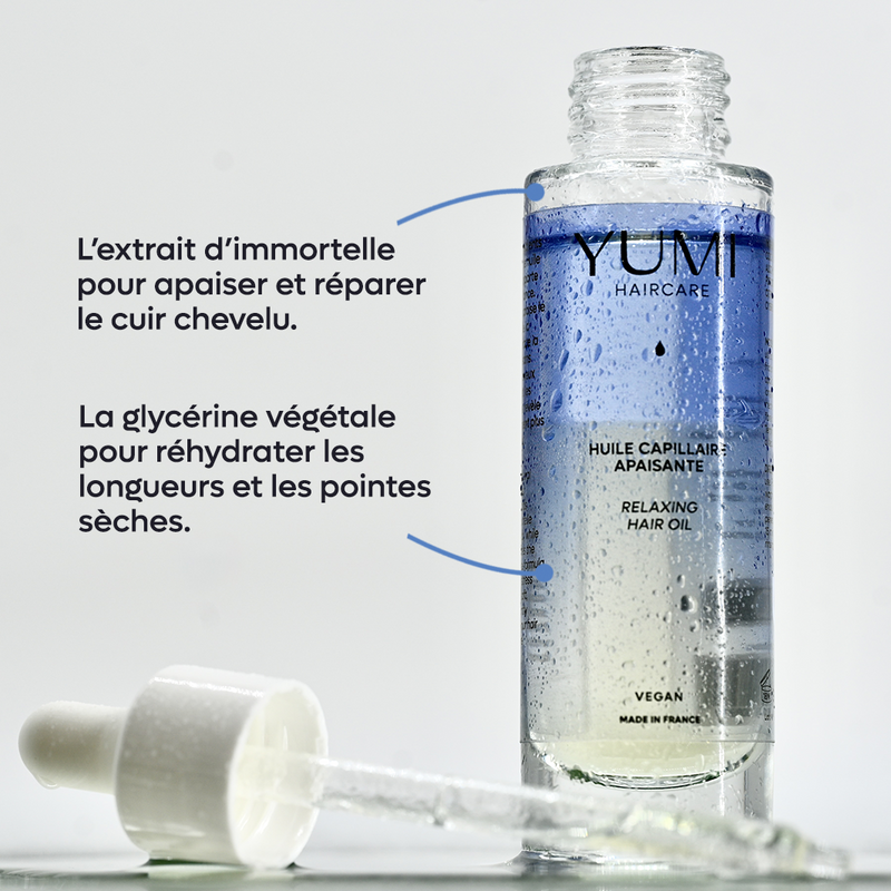 Huile capillaire apaisante - Cuir chevelu sensible - 50 ml