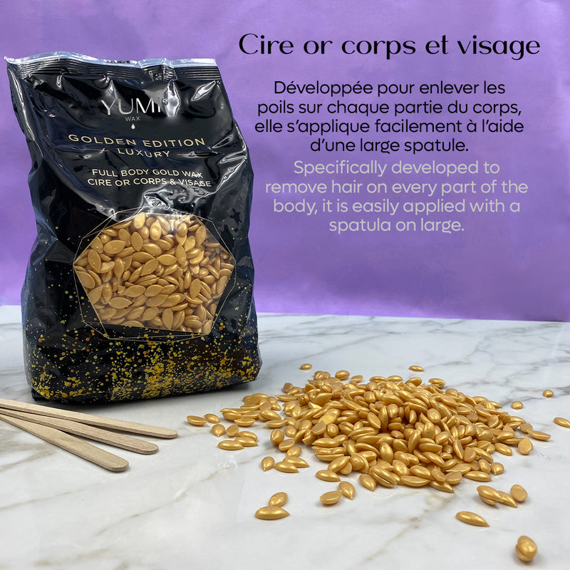 Cire pelable or Corps & Visage