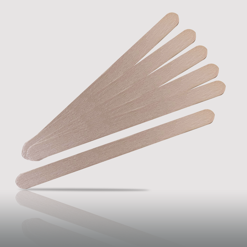 Spatules en bois visage - Lot de 50