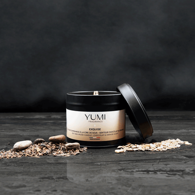 Bougie "Exquise" - Senteur chocolat & orange - 180g